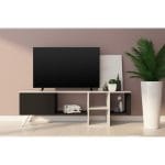 وحدة تليفزيون 30×150 سم – ابيض مع اسود – TV052