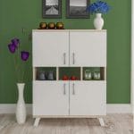 جزامه مودرن 90×120 بيج مع ابيض G-609