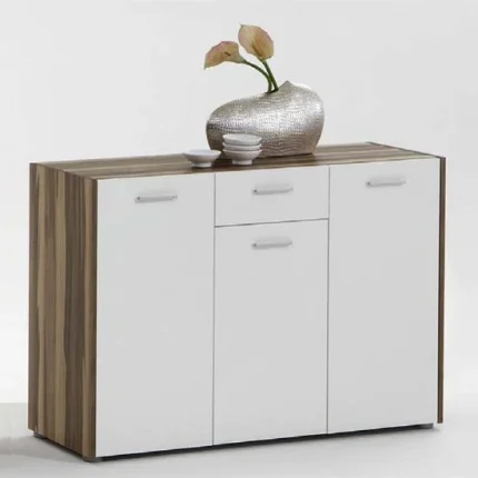 جزامة 3 ضلفة 140×100 سم - ابيض بني - G212