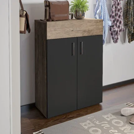 جزامة 2 ضلفة 80×120 سم - اسود خشبي - G110