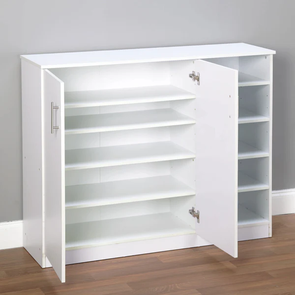 SH16_2 جزامة 2 ضلفة 100×120 سم - ابيض - G112 - الصورة 2