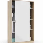 دولاب ملابس 2 ضلفة 220×120 سم - ابيض بيج - DHL-02