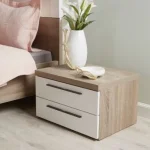 كمود 2 درج 55×45 سم – بيج ابيض– KmO10