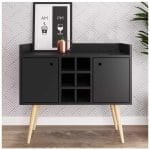 كوفي كورنر 2 درفة أسود 90×80سم - C - 02