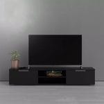 وحدة تليفزيون 40×180 سم – أسود – TV086