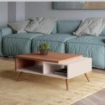 ترابيزة انترية 90×50 سم - بيج ابيض - TA013