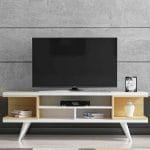 وحدة تليفزيون 30×120 سم – ابيض بيج – TV029