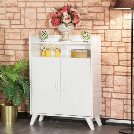 جزامه مودرن 2 درفة أبيض 120×40×80 G495