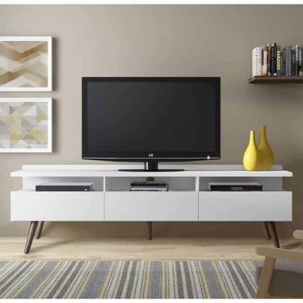 وحدة تليفزيون 32×180 سم – أبيض – TV034