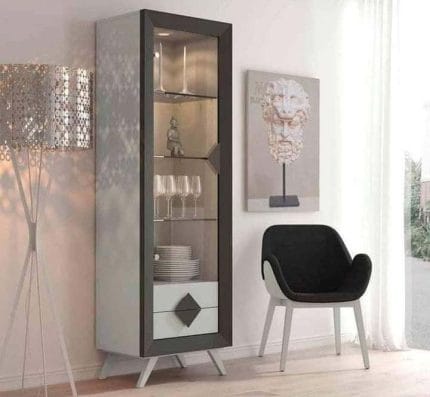 نيش مودرن مقاس 50*200 - رمادى مع ابيض - GH- 505