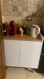 ⁦كوفي كورنر 2 درفة أبيض 80×40سم – C – 352⁩ - الصورة ⁦2⁩