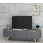 ترابيزة تلفزيون 35*180 - رمادى مع بيج – TV 350