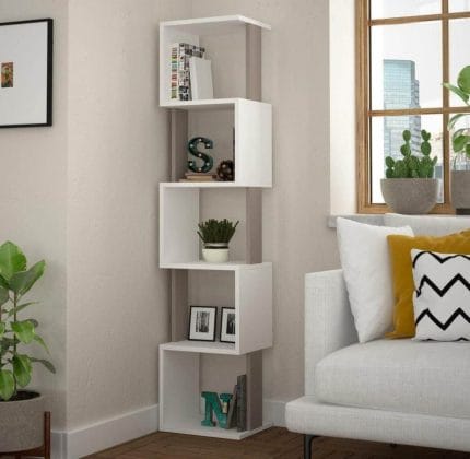 أرفف ديكور رمادى أبيض  JKL-08