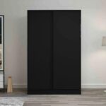 دولاب ملابس 2 ضلفة 220×120 سم - اسود - DHL-111