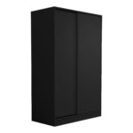⁦دولاب ملابس 2 ضلفة 220×120 سم - اسود - DHL-111⁩ - الصورة ⁦2⁩
