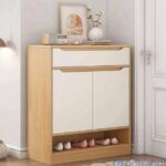 جزامه مودرن مقاس 80*120 ابيض مع بيج كود G-361