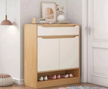جزامه مودرن مقاس 80*120 ابيض مع بيج كود G-361