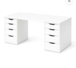 مكتب ابيض 160*60 كود