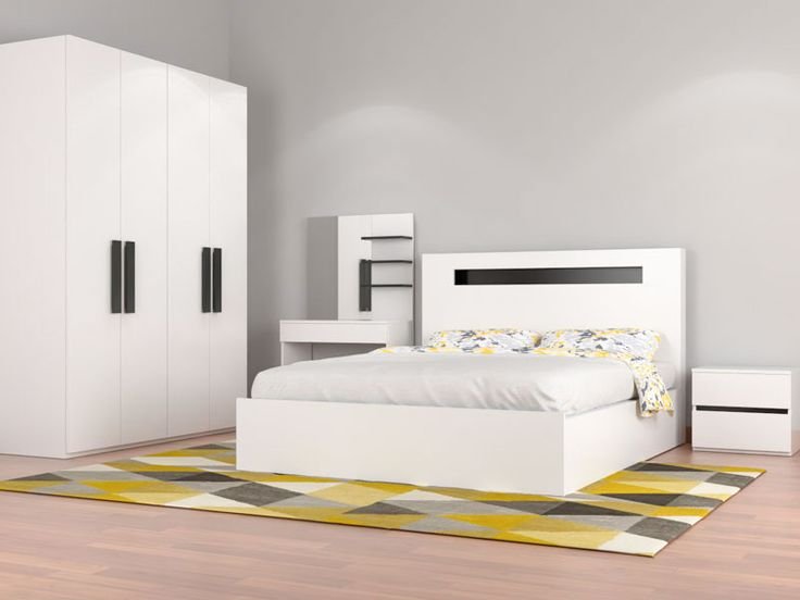 2026/06/1000402697.jpg غرف نوم أبيض 4 قطع كود room 085 - الصورة 1